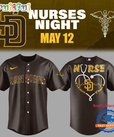San Diego Padres Baseball Nurses Night Baseball Jersey Shirt