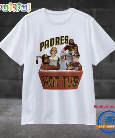 San Diego Padres Hot Tub Caricature T Shirt
