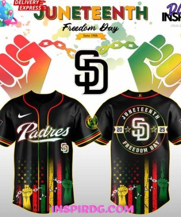 Juneteenth Padres Baseball Jersey - Limited Edition 2025 Freedom Day Apparel