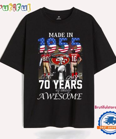 San Francisco 49Ers 70 Years Of Being Awesome T Shirt