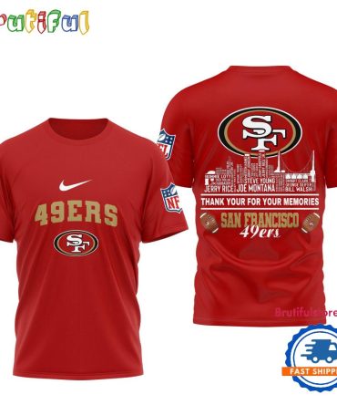 San Francisco 49Ers Football Legends Of The Game 3D Shirt