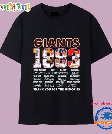San Francisco Giants 1883 Thank You For The Memories T Shirt