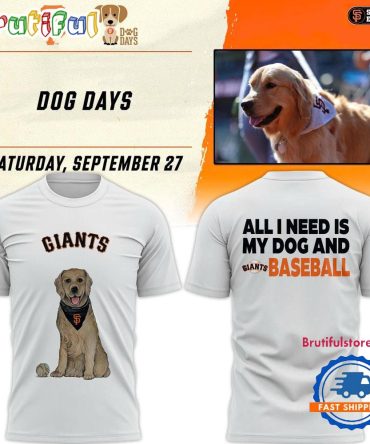 San Francisco Giants Dog Days Golden Retriever T Shirt