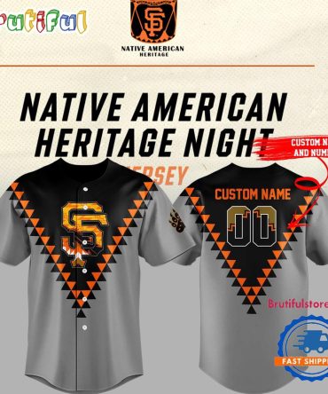 San Francisco Giants National American Heritage Night Orange Baseball Jersey