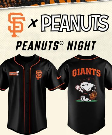 Limited Edition Giants X Peanuts Snoopy Baseball Jersey - Official Mlb Merchandise
