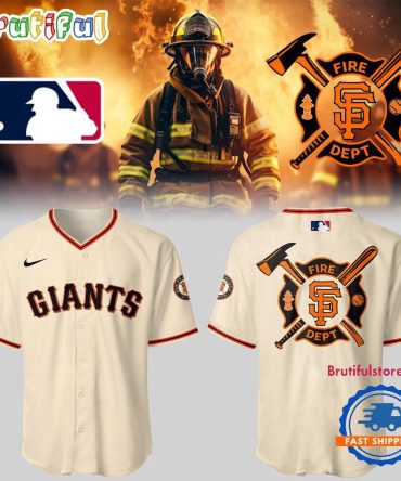 San Francisco Giants X Firefighter Appreciation Night Baseball Jersey