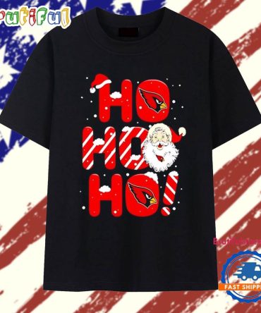 Santa Claus Arizona Cardinals Ho Ho Ho Merry Christmas 2025 T Shirt