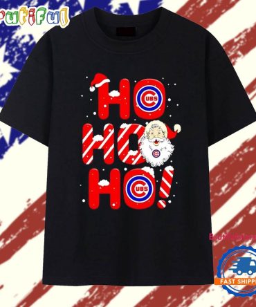 Santa Claus Chicago Cubs Ho Ho Ho Merry Christmas 2025 T Shirt