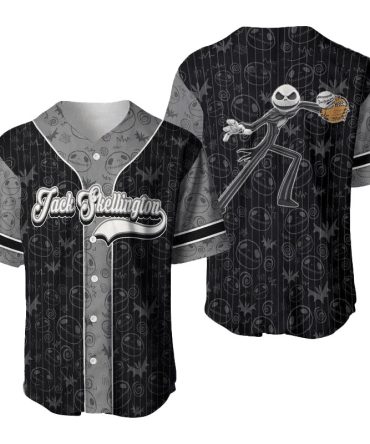 Jack Skellington Baseball Jersey - Stylish Nightmare Before Christmas Fan Apparel