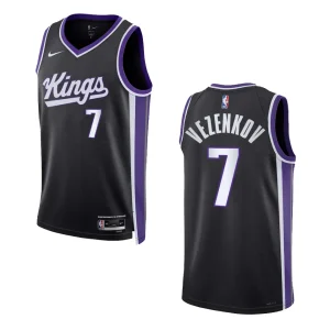 Sasha Vezenkov Icon Edition Sacramento Kings 2023-24 Black Swingman Jersey - Alzaintravels