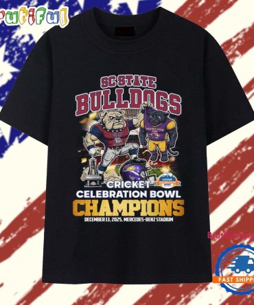 Sc State Bulldogs Cricket Celebration Bowl Champions 2025 T Shirt