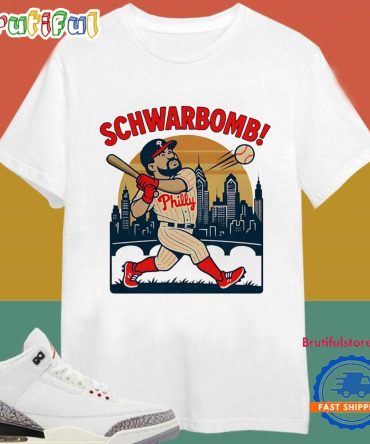 Schwarbomb Philadelphia Phillies Today City Skyline T-Shirts