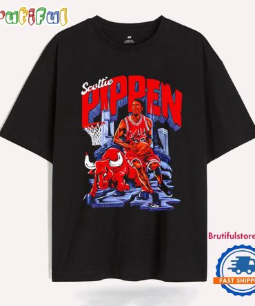 Scottie Pippen Chicago Bulls Basketball Graphics T Shirt
