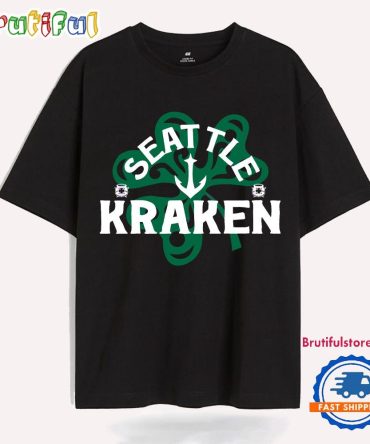 Seattle Kraken St Patricks Day Shamrock Design T Shirt