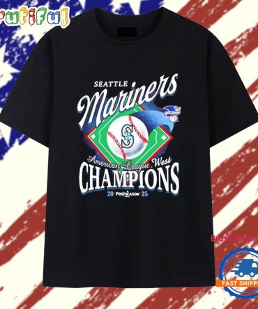 Seattle Mariners Al West Division Champions 2025 Vintage T Shirt