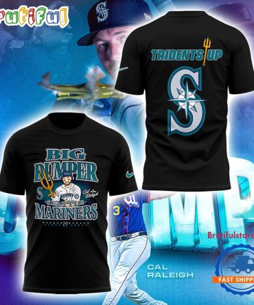 Seattle Mariners Cal Raleigh Cartoon 2025 T Shirt