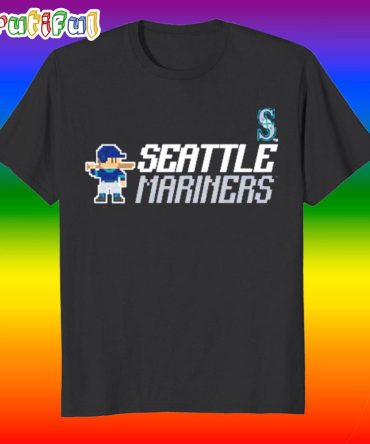 Seattle Mariners Influx 8-Bit Baseball Game T Shirt