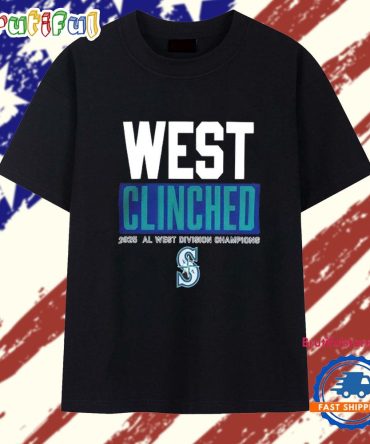 Seattle Mariners Playoffs Clinched Al West Division Champions 2025 T Shirt