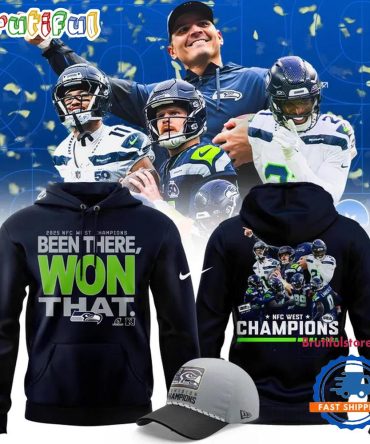 Seattle Seahawks 2025 Nfc West Division Champions Been There Won That All Team Hoodie