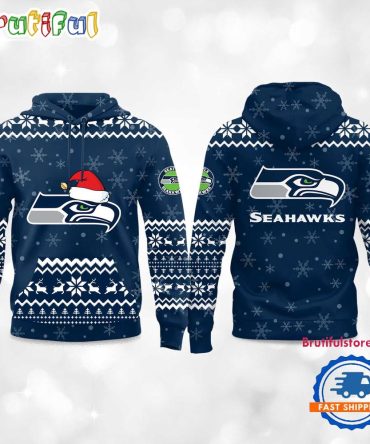Seattle Seahawks 2025 Reindeer Football Christmas New Hoodie Shirt