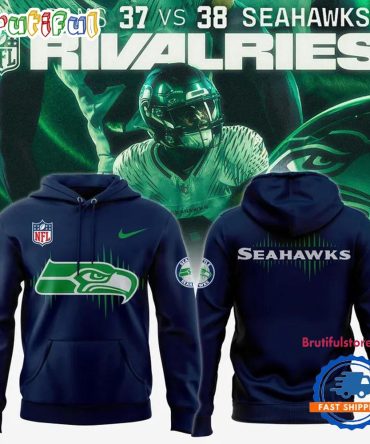 Seattle Seahawks 2026 Rivalries Sideline Nfl Navy Hoodie Shirt