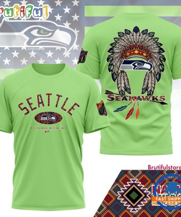 Seattle Seahawks Native American Heritage Month 3D Shirt