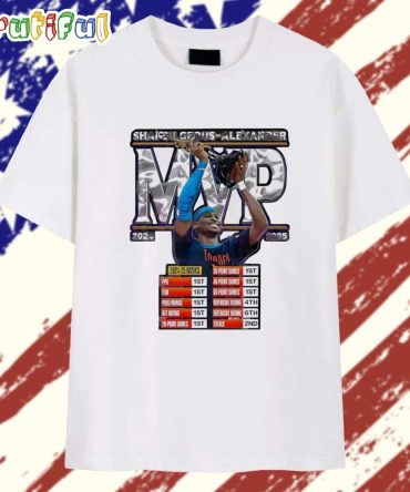 Shai Gilgeous Alexander 2025 Mvp Oklahoma City Thunder T Shirt