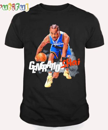Shai Gilgeous-Alexander Oklahoma City Thunder Slam Graphic T Shirt