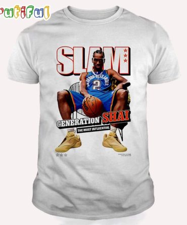 Shai Gilgeous-Alexander Oklahoma City Thunder Slam The Most Influential T Shirt