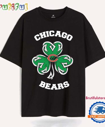 Shamrock Football St Patricks Day Chicago Bears Nfl 2025 T Shirt