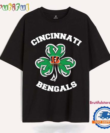Shamrock Football St Patricks Day Cincinnati Bengals Nfl 2025 T Shirt