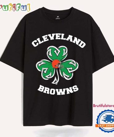 Shamrock Football St Patricks Day Cleveland Browns Nfl 2025 T Shirt