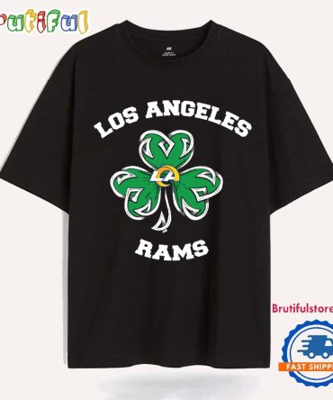 Shamrock Football St Patricks Day Los Angeles Rams Nfl 2025 T Shirt