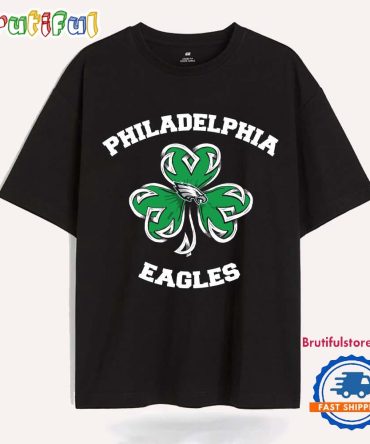 Shamrock Football St Patricks Day Philadelphia Eagles Nfl 2025 T Shirt