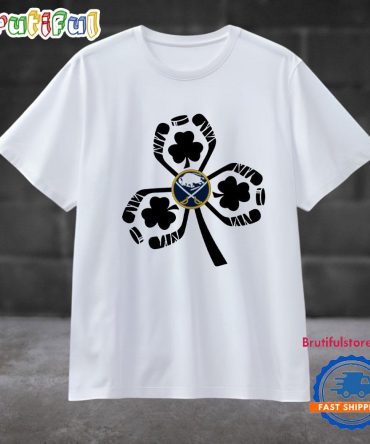 Shamrock Hockey St Patricks Day Buffalo Sabres Sporty 2025 T Shirt