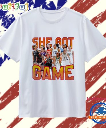 She Got Game 2025 Wnba All Star Player T Shirt