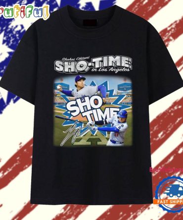 Shohei Ohtani Sho Time In Los Angeles Dodgers Walk It Off T Shirt