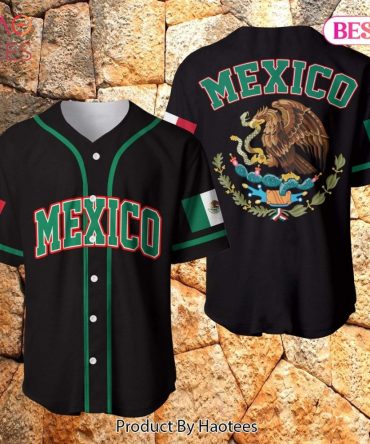 Stylish Mexico Baseball Jersey - Vibrant Design, National Pride Apparel