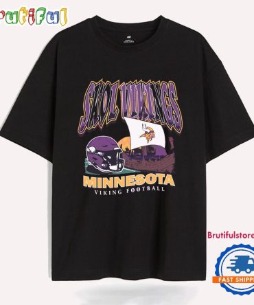 Skol Vikings Minnesota Vikings Football Vintage Logo T Shirt