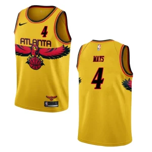 Skylar Mays Atlanta Hawks City Edition Throwback Jersey Yellow - Alzaintravels