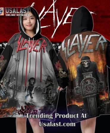 Slayer Live Undead Blanket Hoodie Hoodie Blanket Style 2