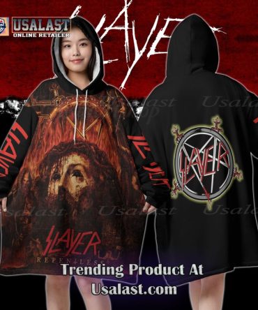 Slayer Repentless Blanket Hoodie Hoodie Blanket