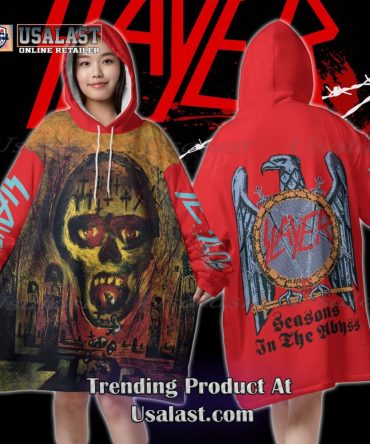 Slayer Seasons In The Abyss Blanket Hoodie Hoodie Blanket