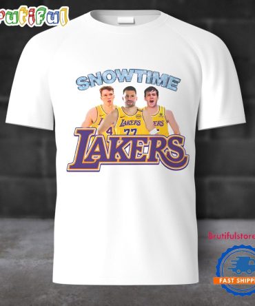 Snowtime Lakers Luka Doncic Austin Reaves Dalton Knecht T Shirt