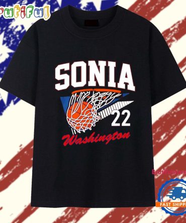 Sonia Citron #22 Washington Mystics Hoop Swish T Shirt