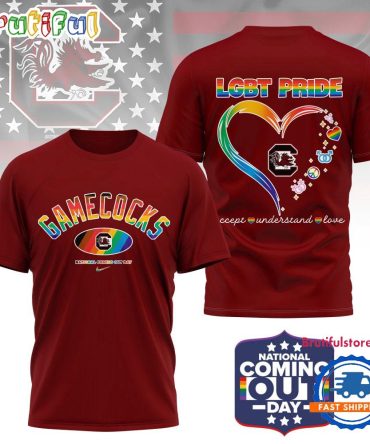 South Carolina Gamecocks 2025 Ncaa National Coming Out Day Lgbt Pride Unisex 3D Shirt