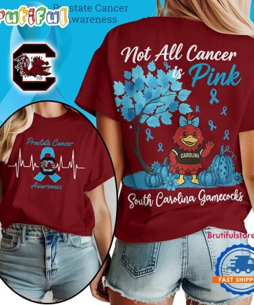 South Carolina Gamecocks 2025 Ncaa Prostate Cancer Awareness Unisex 3D Shirt