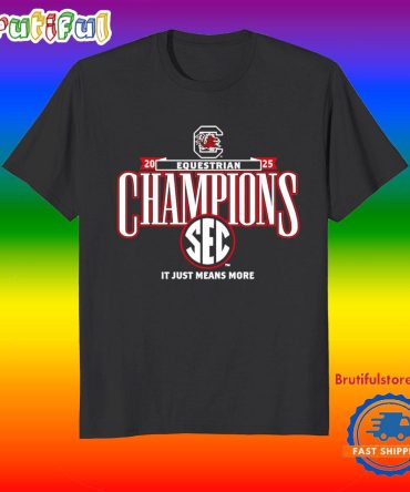 South Carolina Gamecocks 2025 Sec Equestrian Champions Locker Room T Shirt