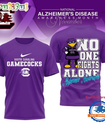 South Carolina Gamecocks Ncaa Alzheimer Awareness November Unisex 3D Shirt