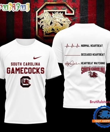 South Carolina Gamecocks Ncaa Heartbeat Unisex 3D Shirt